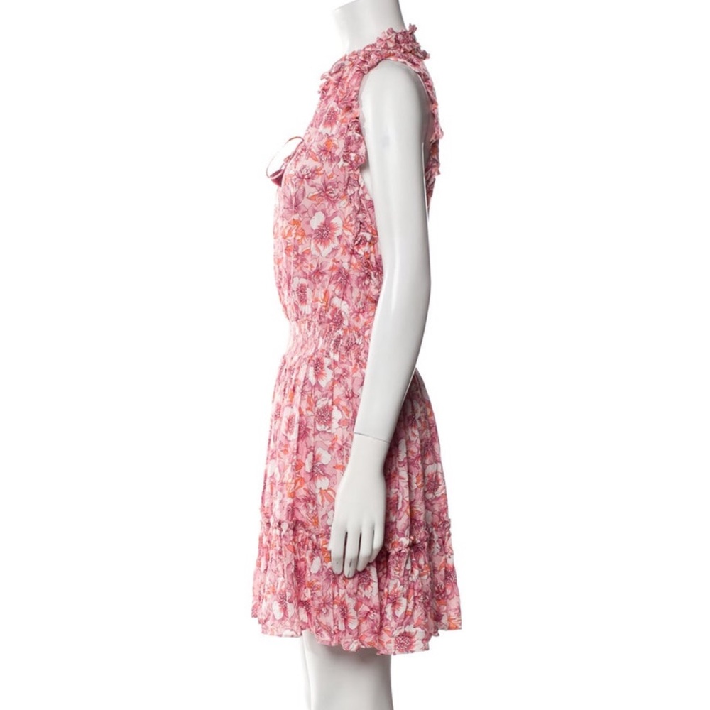 Poupette St. Barth Triny Pink Floral Mini Dress NWOT - Picture 3 of 5